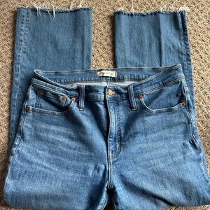 Madewell Women's Straight Leg ankle cut Blue Jeans